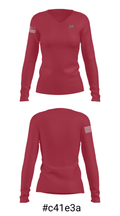 Pulaski County Middle School 78849840 Women's Long Sleeve V-neck Shirt - 20