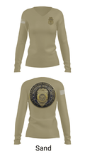 United States Federal Reserve Police 30952270 Women's Long Sleeve V-neck Shirt - 47