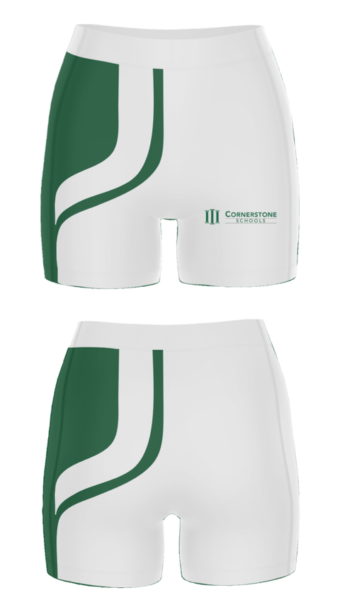 Women's Compression Shorts, Cornerstone Jefferson-Douglass Academy, Spirit Store, Teamtime, Team time, sublimation, custom sports apparel, team uniforms, spirit wear, spiritwear, sports uniforms, custom shirts, team store, custom team store, fundraiser sports, apparel fundraiser