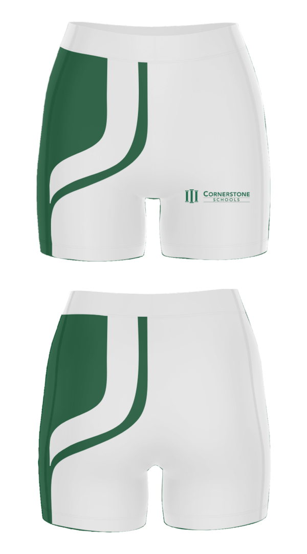 Women's Compression Shorts, Cornerstone Jefferson-Douglass Academy, Spirit Store, Teamtime, Team time, sublimation, custom sports apparel, team uniforms, spirit wear, spiritwear, sports uniforms, custom shirts, team store, custom team store, fundraiser sports, apparel fundraiser