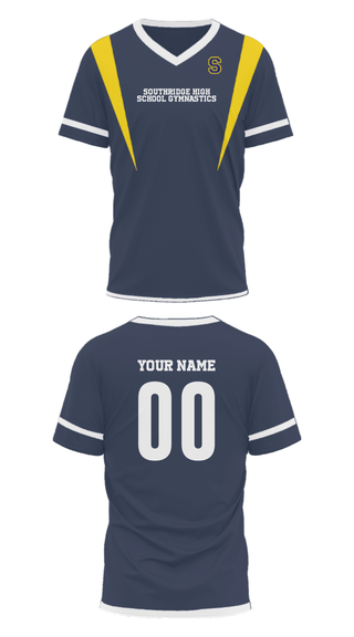 Mens Soccer Jersey, Southridge High School Gymnastics, Spirit Store, Teamtime, Team time, sublimation, custom sports apparel, team uniforms, spirit wear, spiritwear, sports uniforms, custom shirts, team store, custom team store, fundraiser sports, apparel fundraiser
