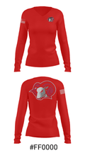 Franklinton High School Swimming 35883483 Women's Long Sleeve V-neck Shirt - 20