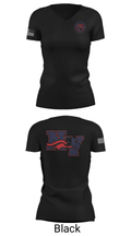 North Vermilion Middle School Basketball 3643335 Women's Short Sleeve V-neck Shirt - 14
