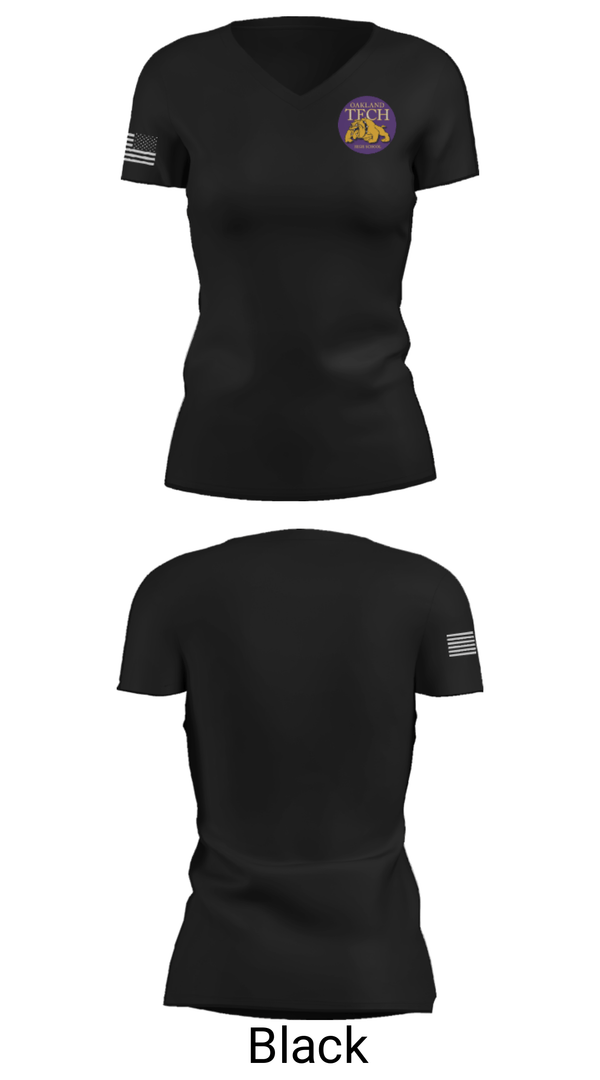 Women's Short Sleeve Vneck Shirt, Oakland Technical High School Swimming, Swimming, Teamtime, Team time, sublimation, custom sports apparel, team uniforms, spirit wear, spiritwear, sports uniforms, custom shirts, team store, custom team store, fundraiser sports, apparel fundraiser