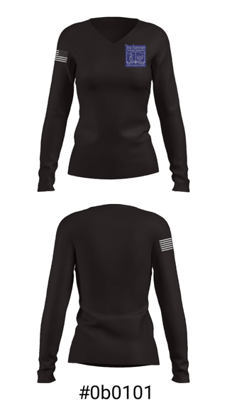 Women's Long Sleeve Vneck Shirt, Big Springs Charter School, Spirit Store, Teamtime, Team time, sublimation, custom sports apparel, team uniforms, spirit wear, spiritwear, sports uniforms, custom shirts, team store, custom team store, fundraiser sports, apparel fundraiser