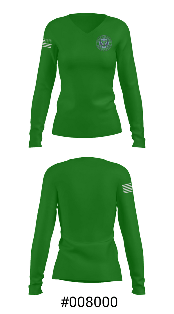 Women's Long Sleeve Vneck Shirt, Valley Academy, Spirit Store, Teamtime, Team time, sublimation, custom sports apparel, team uniforms, spirit wear, spiritwear, sports uniforms, custom shirts, team store, custom team store, fundraiser sports, apparel fundraiser