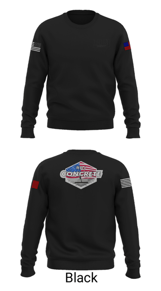 Crew Neck Sweatshirt, RBJ Concrete, , Teamtime, Team time, sublimation, custom sports apparel, team uniforms, spirit wear, spiritwear, sports uniforms, custom shirts, team store, custom team store, fundraiser sports, apparel fundraiser
