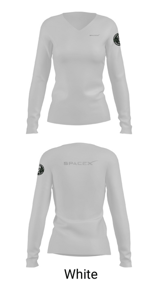 Women's Long Sleeve Vneck Shirt, X FORCÉ ZX CJNG ELITE, Space Force, Teamtime, Team time, sublimation, custom sports apparel, team uniforms, spirit wear, spiritwear, sports uniforms, custom shirts, team store, custom team store, fundraiser sports, apparel fundraiser