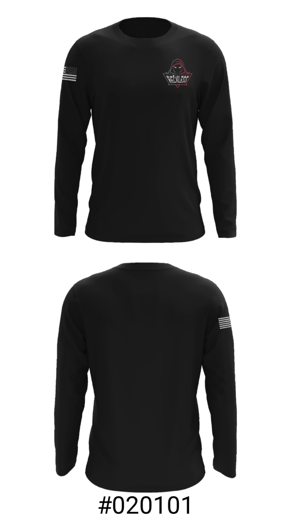 Long Sleeve Performance Shirt, Reckless, Football, Teamtime, Team time, sublimation, custom sports apparel, team uniforms, spirit wear, spiritwear, sports uniforms, custom shirts, team store, custom team store, fundraiser sports, apparel fundraiser