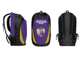 Gear Bag, Victor Valley Christian High School, Spirit Store, Teamtime, Team time, sublimation, custom sports apparel, team uniforms, spirit wear, spiritwear, sports uniforms, custom shirts, team store, custom team store, fundraiser sports, apparel fundraiser