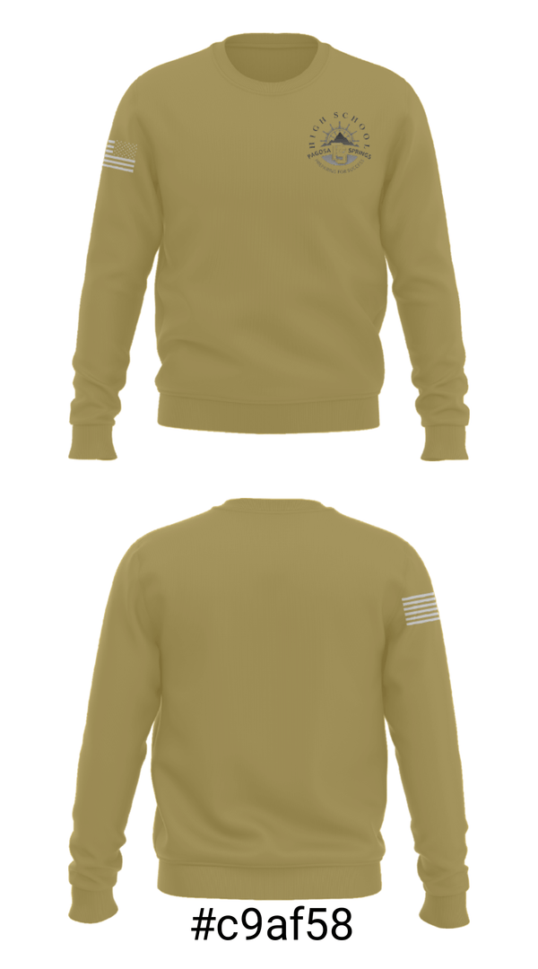 Crew Neck Sweatshirt, Pagosa Springs High School Basketball, Women's Basketball, Teamtime, Team time, sublimation, custom sports apparel, team uniforms, spirit wear, spiritwear, sports uniforms, custom shirts, team store, custom team store, fundraiser sports, apparel fundraiser