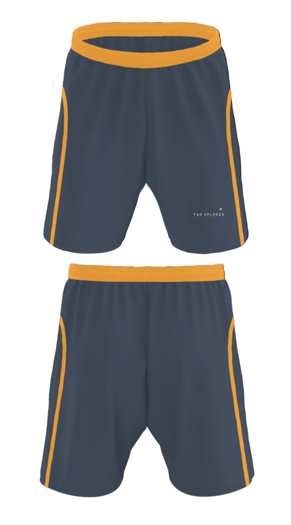 Athletic Shorts With Pockets, Far Xplorer, , Teamtime, Team time, sublimation, custom sports apparel, team uniforms, spirit wear, spiritwear, sports uniforms, custom shirts, team store, custom team store, fundraiser sports, apparel fundraiser