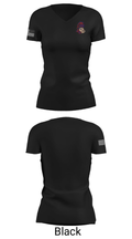 Waltonville Junior High School  Basketball 67965302 Women's Short Sleeve V-neck Shirt - 14