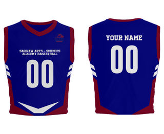 Mens Basketball Jersey, Saginaw Arts & Sciences Academy Basketball, Men's Basketball, Teamtime, Team time, sublimation, custom sports apparel, team uniforms, spirit wear, spiritwear, sports uniforms, custom shirts, team store, custom team store, fundraiser sports, apparel fundraiser