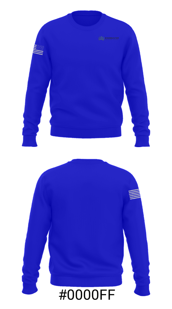 Crew Neck Sweatshirt, Endeavor Charter School, Spirit Store, Teamtime, Team time, sublimation, custom sports apparel, team uniforms, spirit wear, spiritwear, sports uniforms, custom shirts, team store, custom team store, fundraiser sports, apparel fundraiser