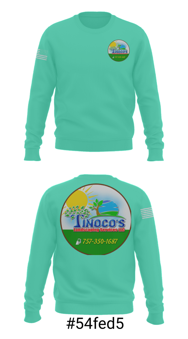 Crew Neck Sweatshirt, Tinoco’s Services, , Teamtime, Team time, sublimation, custom sports apparel, team uniforms, spirit wear, spiritwear, sports uniforms, custom shirts, team store, custom team store, fundraiser sports, apparel fundraiser