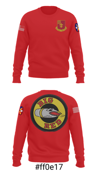 Crew Neck Sweatshirt, 1-145 FA, National Guard, Teamtime, Team time, sublimation, custom sports apparel, team uniforms, spirit wear, spiritwear, sports uniforms, custom shirts, team store, custom team store, fundraiser sports, apparel fundraiser