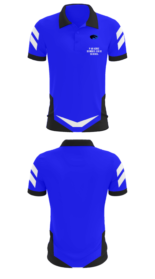 Short Sleeve Performance Polo, Paradise Honors High School, Spirit Store, Teamtime, Team time, sublimation, custom sports apparel, team uniforms, spirit wear, spiritwear, sports uniforms, custom shirts, team store, custom team store, fundraiser sports, apparel fundraiser