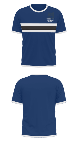 Short Sleeve Performance Shirt, Wagner Gen Louis Middle School, Spirit Store, Teamtime, Team time, sublimation, custom sports apparel, team uniforms, spirit wear, spiritwear, sports uniforms, custom shirts, team store, custom team store, fundraiser sports, apparel fundraiser