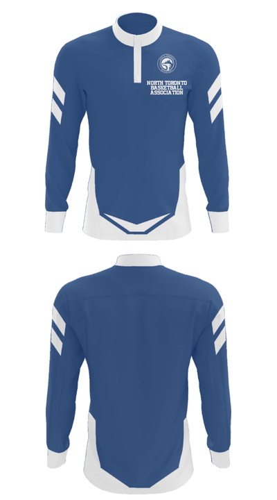 North Toronto Basketball Association 19215513 Quarter Zip Jacket - 27