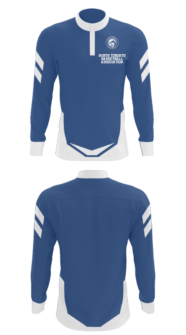 Quarter Zip Jacket, North Toronto Basketball Association, Men's Basketball, Teamtime, Team time, sublimation, custom sports apparel, team uniforms, spirit wear, spiritwear, sports uniforms, custom shirts, team store, custom team store, fundraiser sports, apparel fundraiser