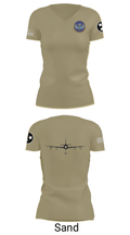 134 Operations Support Squadron 6553246 Women's Short Sleeve V-neck Shirt - 44