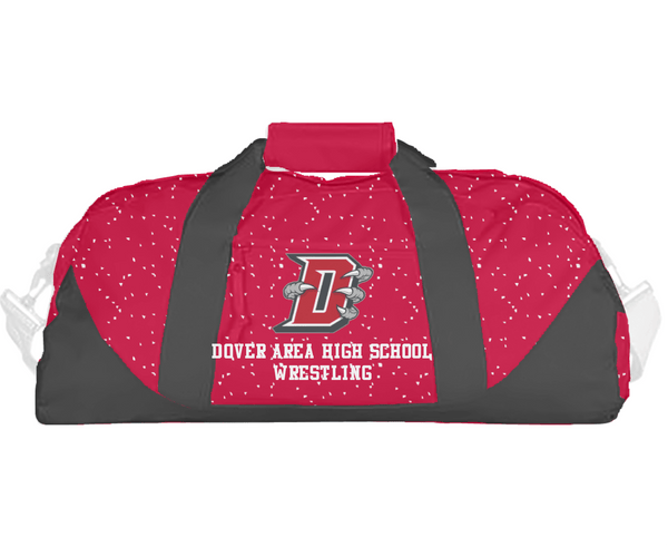 Duffle Bag, Dover Area High School Wrestling, Wrestling, Teamtime, Team time, sublimation, custom sports apparel, team uniforms, spirit wear, spiritwear, sports uniforms, custom shirts, team store, custom team store, fundraiser sports, apparel fundraiser