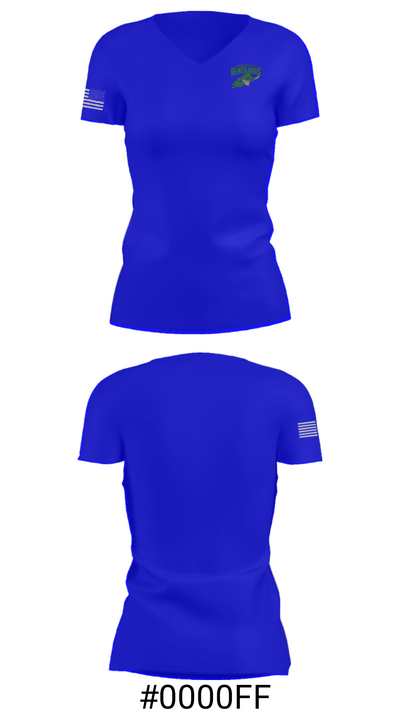 Kensington Valley Hockey Association 34396052 Women's Short Sleeve V-neck Shirt - 21