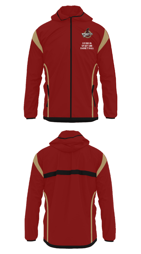 Windbreaker, Georgia Spartans Basketball, Men's Basketball, Teamtime, Team time, sublimation, custom sports apparel, team uniforms, spirit wear, spiritwear, sports uniforms, custom shirts, team store, custom team store, fundraiser sports, apparel fundraiser