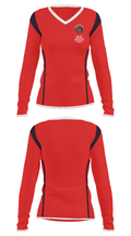 Monkey Business Motorcycke Hauling 57300116 Women's Long Sleeve V-neck Shirt - 30