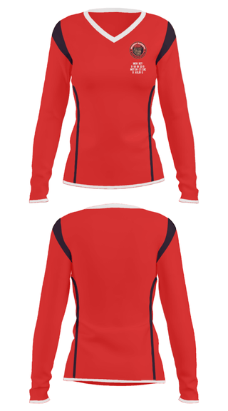 Women's Long Sleeve Vneck Shirt, Monkey Business Motorcycke Hauling, , Teamtime, Team time, sublimation, custom sports apparel, team uniforms, spirit wear, spiritwear, sports uniforms, custom shirts, team store, custom team store, fundraiser sports, apparel fundraiser