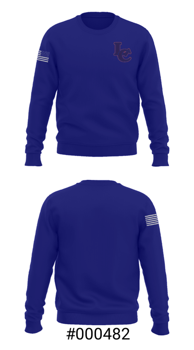 Lamar Country High School 65965333 Crew Neck Sweatshirt - 16