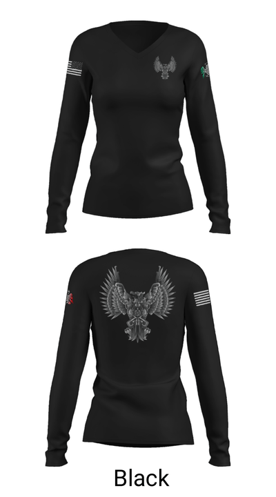 Design Roofing LLC 4442917 Women's Long Sleeve V-neck Shirt - 13