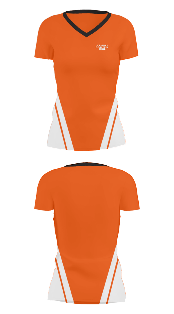 Women's Short Sleeve Vneck Shirt, Stratford Elementary School, Spirit Store, Teamtime, Team time, sublimation, custom sports apparel, team uniforms, spirit wear, spiritwear, sports uniforms, custom shirts, team store, custom team store, fundraiser sports, apparel fundraiser