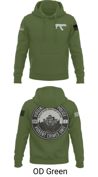 Hoodie, Violent Crimes Unit, Police, Teamtime, Team time, sublimation, custom sports apparel, team uniforms, spirit wear, spiritwear, sports uniforms, custom shirts, team store, custom team store, fundraiser sports, apparel fundraiser