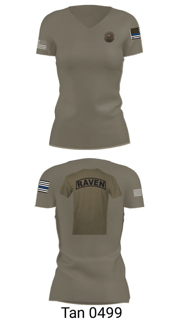 Women's Short Sleeve Vneck Shirt, , Air Force, Teamtime, Team time, sublimation, custom sports apparel, team uniforms, spirit wear, spiritwear, sports uniforms, custom shirts, team store, custom team store, fundraiser sports, apparel fundraiser