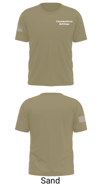 Fontainebleau Bulldogs 61397306 Short Sleeve Performance Shirt - 46