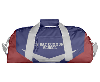 Duffle Bag, City Day Community School, Spirit Store, Teamtime, Team time, sublimation, custom sports apparel, team uniforms, spirit wear, spiritwear, sports uniforms, custom shirts, team store, custom team store, fundraiser sports, apparel fundraiser