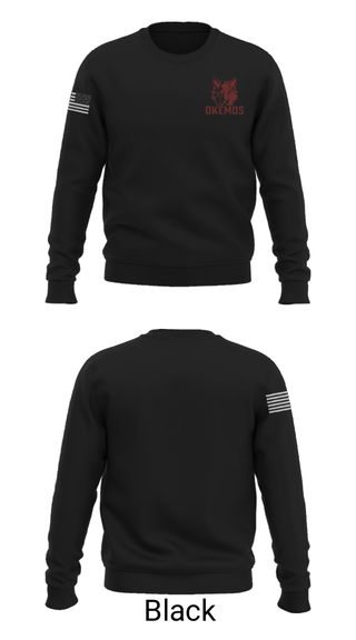 Crew Neck Sweatshirt, Okemos High School Ice Hockey, Ice Hockey, Teamtime, Team time, sublimation, custom sports apparel, team uniforms, spirit wear, spiritwear, sports uniforms, custom shirts, team store, custom team store, fundraiser sports, apparel fundraiser