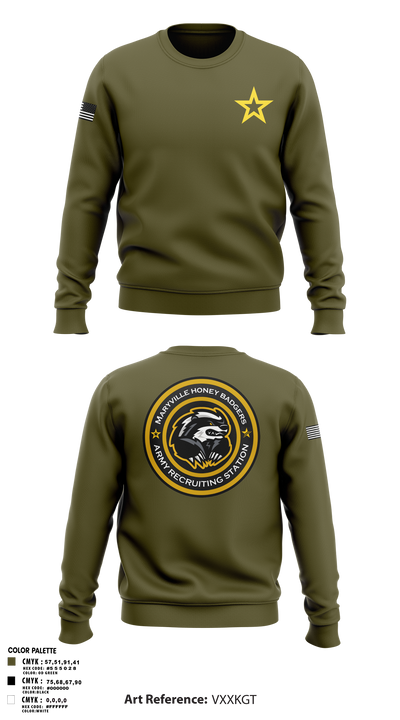 Maryville Honeybadger 60960842 Crew Neck Sweatshirt - 4