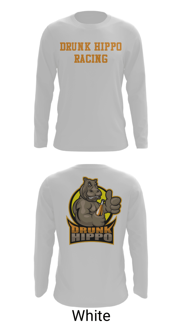 Long Sleeve Performance Shirt, Drunk Hippo Racing, , Teamtime, Team time, sublimation, custom sports apparel, team uniforms, spirit wear, spiritwear, sports uniforms, custom shirts, team store, custom team store, fundraiser sports, apparel fundraiser