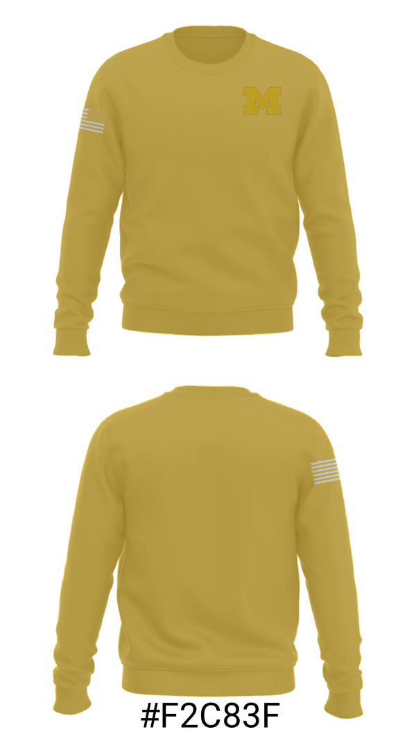 Crew Neck Sweatshirt, University of Michigan Gymnastics, Men's Basketball, Teamtime, Team time, sublimation, custom sports apparel, team uniforms, spirit wear, spiritwear, sports uniforms, custom shirts, team store, custom team store, fundraiser sports, apparel fundraiser