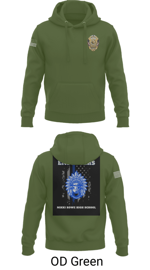 Hoodie, Rowe Enforcers, Police, Teamtime, Team time, sublimation, custom sports apparel, team uniforms, spirit wear, spiritwear, sports uniforms, custom shirts, team store, custom team store, fundraiser sports, apparel fundraiser
