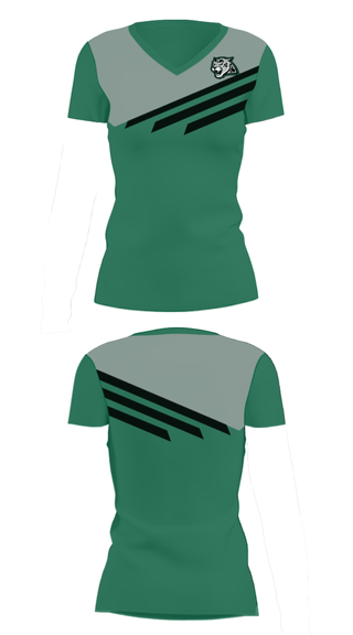 Women's Short Sleeve Vneck Shirt, Emerald Ridge High School Swimming, Swimming, Teamtime, Team time, sublimation, custom sports apparel, team uniforms, spirit wear, spiritwear, sports uniforms, custom shirts, team store, custom team store, fundraiser sports, apparel fundraiser
