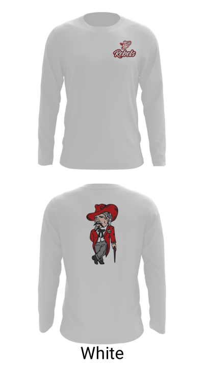 Highland Middle School 87917777 Long Sleeve Performance Shirt - 4