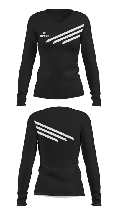 O8 Brand 82071550 Women's Long Sleeve V-neck Shirt - 25