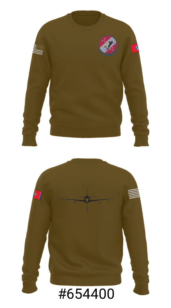 Crew Neck Sweatshirt, 151st Air Refueling Squadron, Air Force, Teamtime, Team time, sublimation, custom sports apparel, team uniforms, spirit wear, spiritwear, sports uniforms, custom shirts, team store, custom team store, fundraiser sports, apparel fundraiser