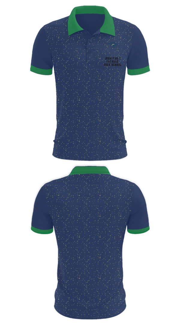 Short Sleeve Performance Polo, John Paul Ii Catholic High School, Spirit Store, Teamtime, Team time, sublimation, custom sports apparel, team uniforms, spirit wear, spiritwear, sports uniforms, custom shirts, team store, custom team store, fundraiser sports, apparel fundraiser