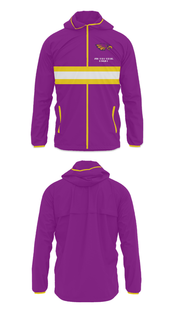 Windbreaker, Avon High School Bowling, Bowling, Teamtime, Team time, sublimation, custom sports apparel, team uniforms, spirit wear, spiritwear, sports uniforms, custom shirts, team store, custom team store, fundraiser sports, apparel fundraiser