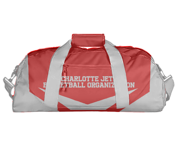 Duffle Bag, Charlotte Jets Basketball Organization, Men's Basketball, Teamtime, Team time, sublimation, custom sports apparel, team uniforms, spirit wear, spiritwear, sports uniforms, custom shirts, team store, custom team store, fundraiser sports, apparel fundraiser